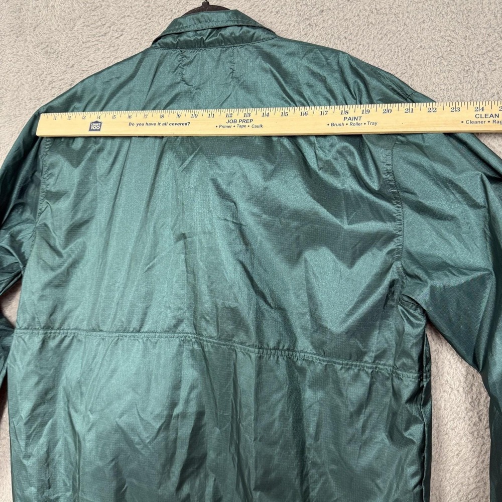 Vintage Eddie Bauer Jacket Mens Large Green Sac Shirt Nylon Windbreaker 80s 90s - Picture 7 of 14